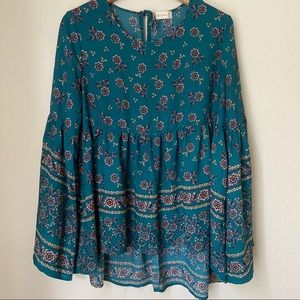 Altar’d State Bohemian Bell Sleeve Top